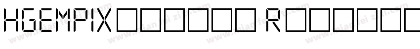 HGEMPIXymbols Regular字体转换
